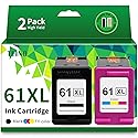61XL 61 Ink Cartridge Combo Pack Replacement for HP Ink 61 61XL Ink Cartridges for HP Printers Envy 4500 5530 4502 Officejet 4630 Deskjet 2540 3510
