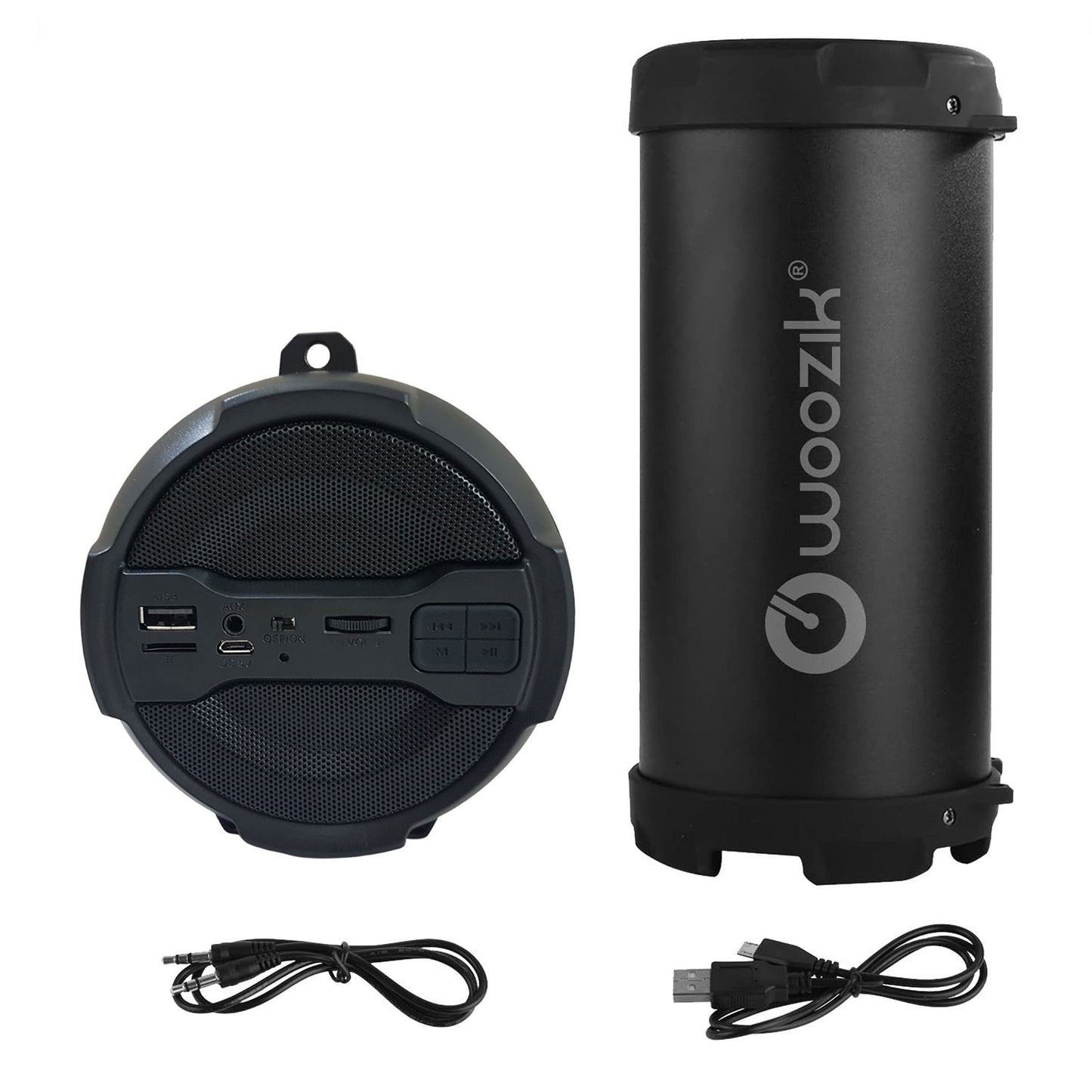 WOOZIK Rockit Go / S213 Bluetooth Speaker, Wireless Boombox Indoor/Outdoor with FM Radio,Micro SD Card, USB, AUX 3.5mm Support, Rechargeable Battery