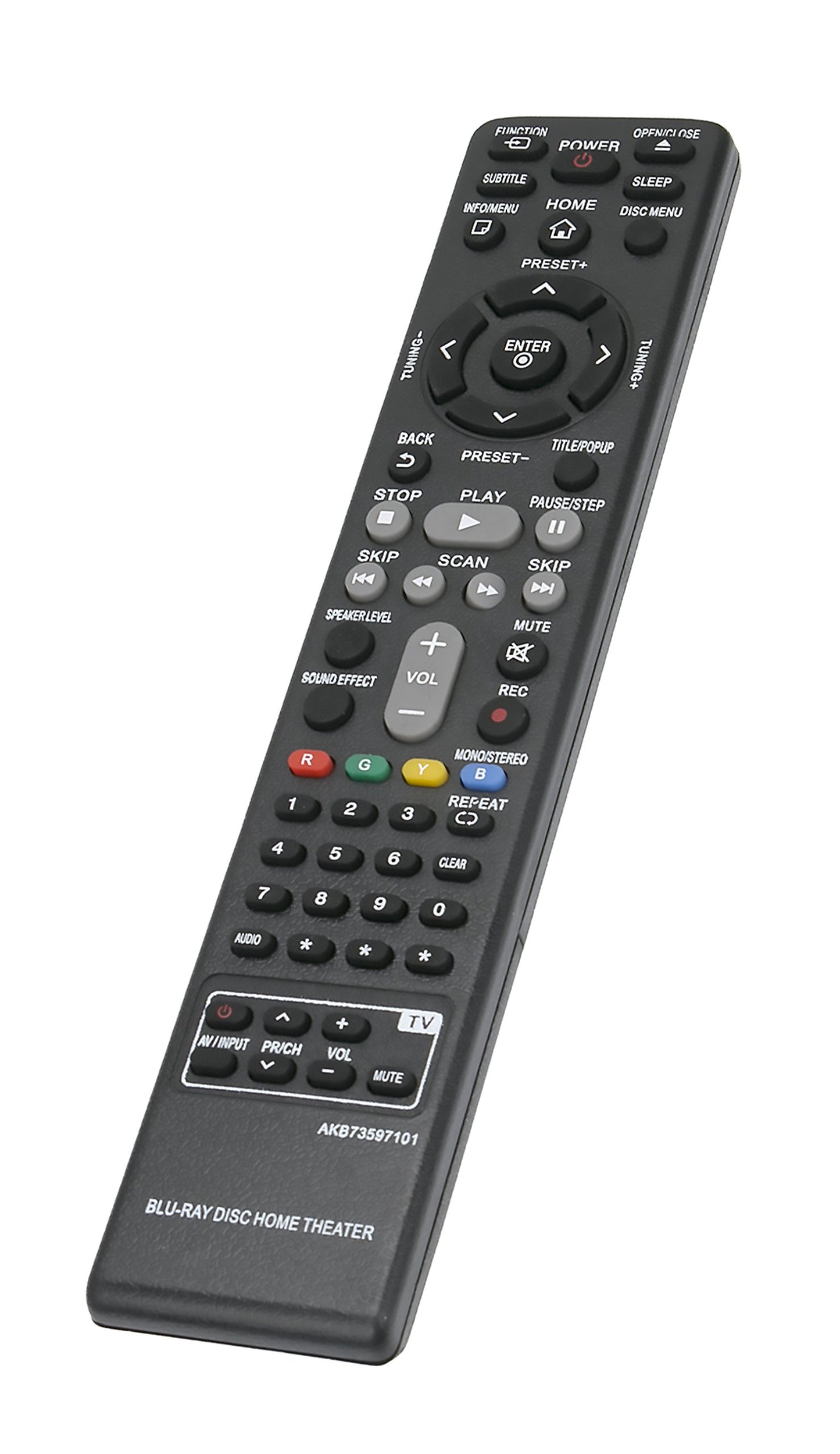 New AKB73597101 Replace Remote fit for LG BH4120S S42S2-S S42S1-W BH4120 Blu-ray DVD Home Cinema System
