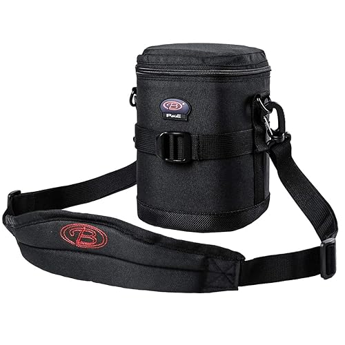 BPAULL Camera Lens Case DSLR Camera Lens Bag Fits for Canon Nikon Pentax Sony Olympus Panasonic and Other Camera Lens