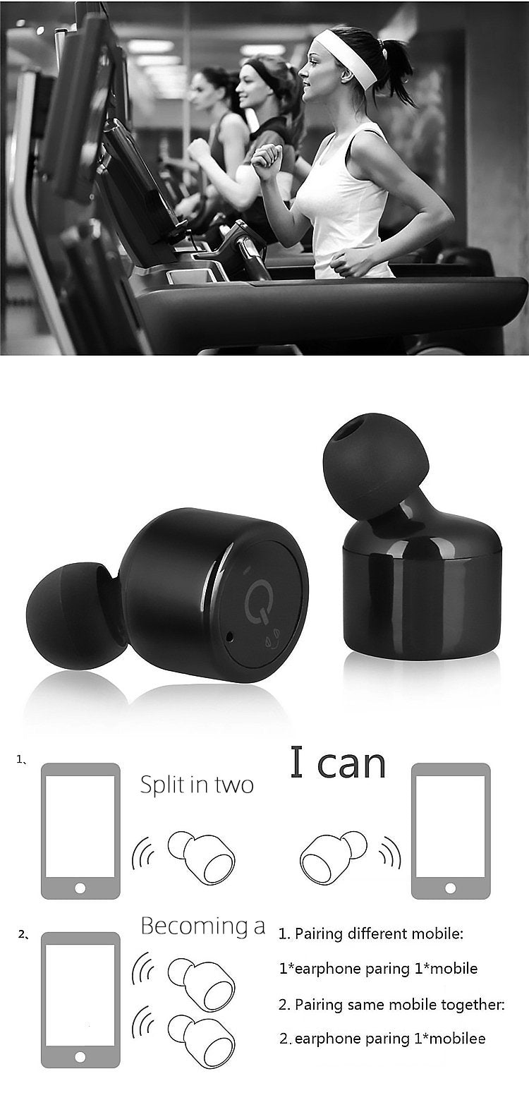 AWOW Lightweight Earbuds Headphones Good Bass in Ear Headphones with Mic Volume Control Compatible with iPhone iPad Android Tablets Computer (X1T…