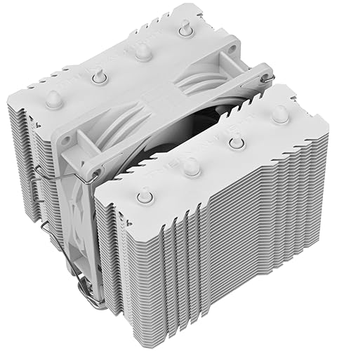 Thermalrlght Peerless Assassin 90 SE White CPU Air Cooler, Double Towers CPU Heatsink Cooler, with TL-P9W Quiet PWM Fan, Computer CPU Cooling