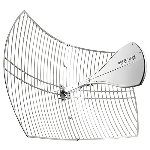 Bolton Technical Long Ranger Antenna (BT974822) | Parabolic - Over 20 Miles Range | All Cell Bands: 5G, 4G, LTE | WiFi 2.4/5 GHz WiFi 6 | High Gain