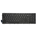 Laptop Replacement Keyboard Compatible for Dell P66F P66F001 P72F P72F002 P75F P75F001 P75F002 P75F003 P75F006 US Layout Backlit (White Font)