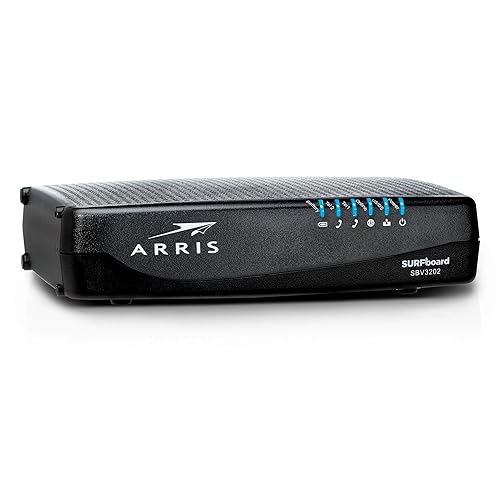 ARRIS SURFboard SBV3202 DOCSIS 3.0 Cable Modem | Comcast Xfinity Internet & Voice | 1 Gbps Port | 2 Telephony Ports | 800 Mbps Max with Xfinity