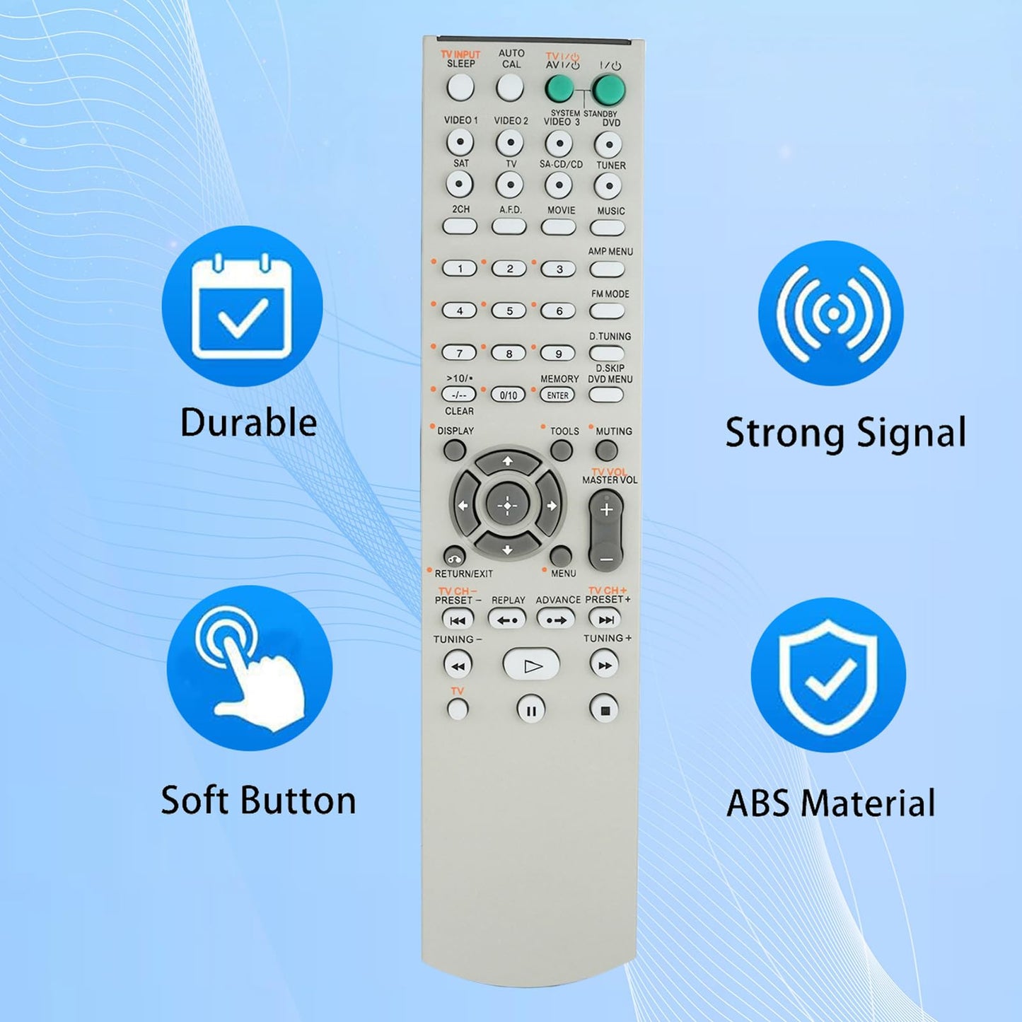 Replacement Remote Control Compatible for Sony RM-AAU001 147914712 RM-AAU014 RM-AAU002 147914811 DVD Home Theater System