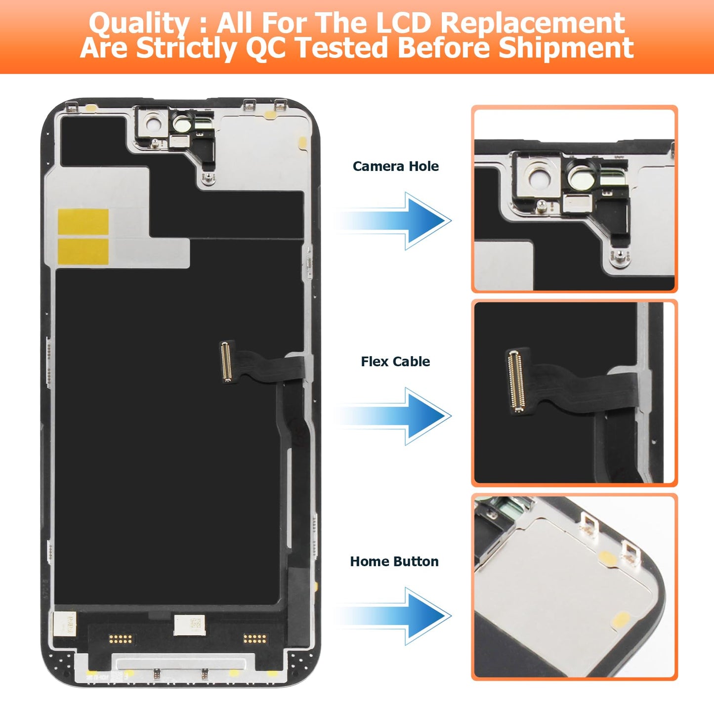 INCELL for iPhone 14 Pro Max Screen Replacement for iPhone 14 Pro Max LCD Display A2894 A2651 A2893 A2895 LCD Digitizer Touch Screen Assembly Repair