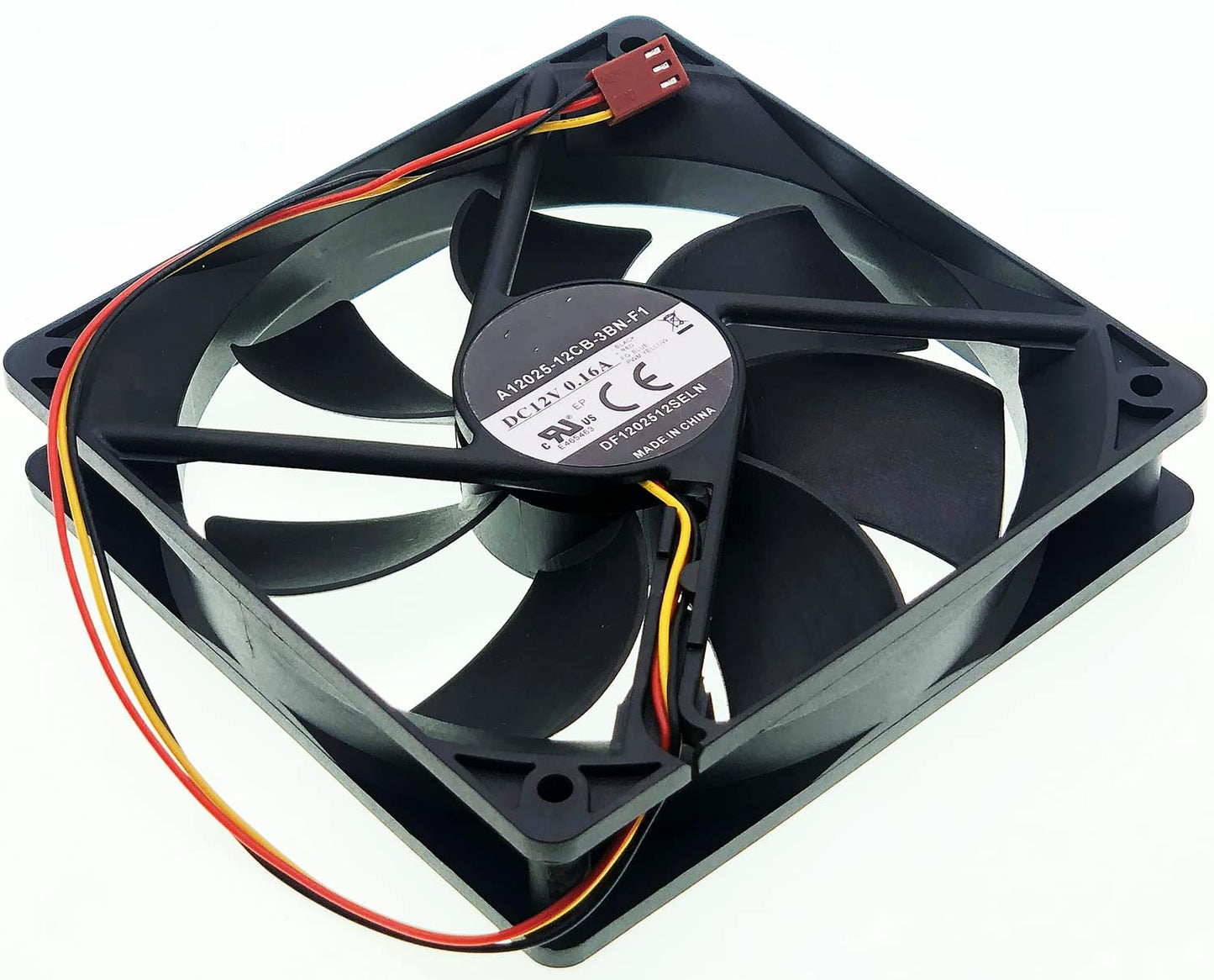 for A12025-12CB-3BN-F1 12025, for Computer Cases, Computer Cooling Fan,12V 0.16A 120MM Case Cooling Fan?3-pin 3-Wire Silent Chassis Fan