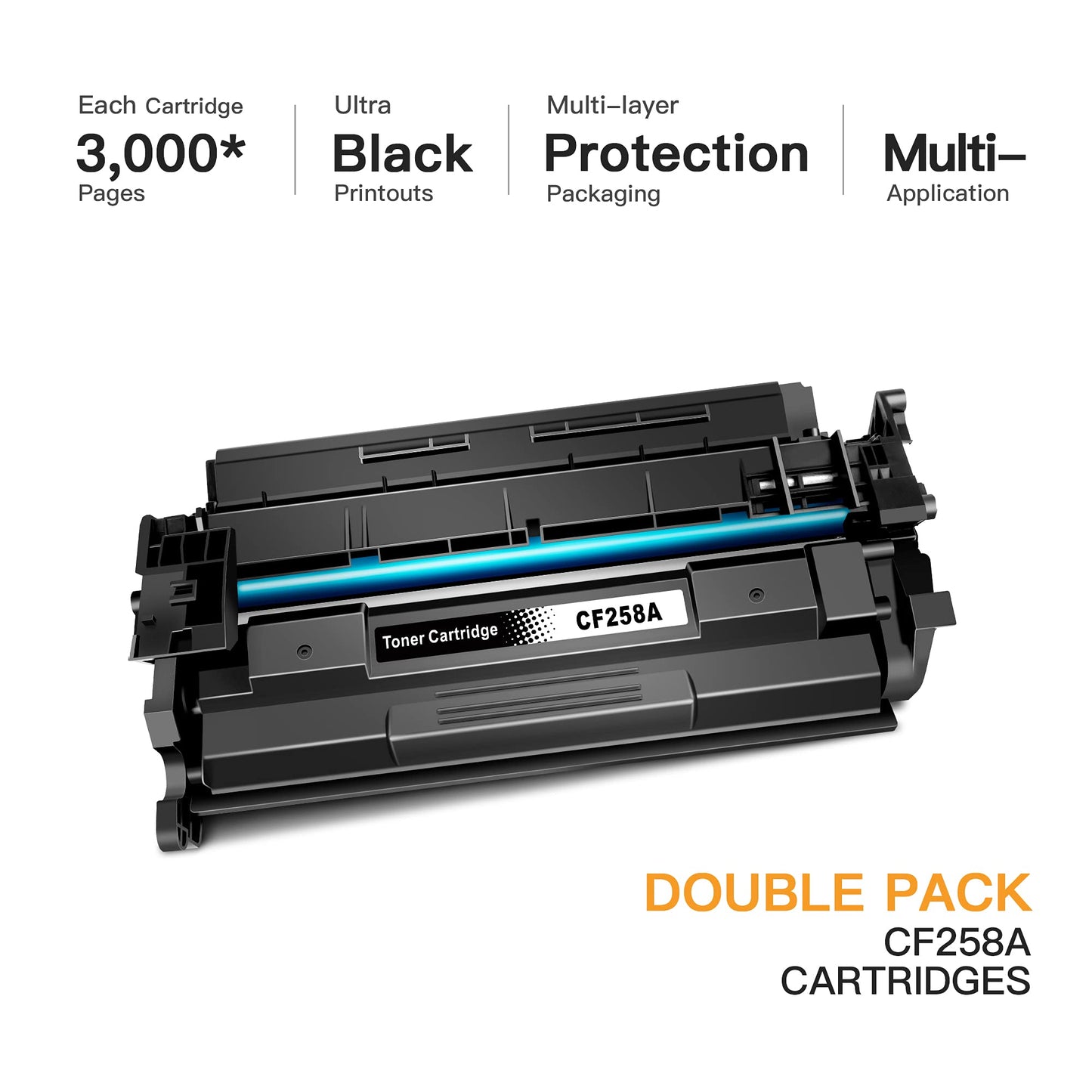 E-Z Ink (TM Compatible Toner Cartridge Replacement for HP 58A CF258A 58X CF258X to use with Laserjet Pro M404n M404dn M404dw M404 Laserjet Pro MFP