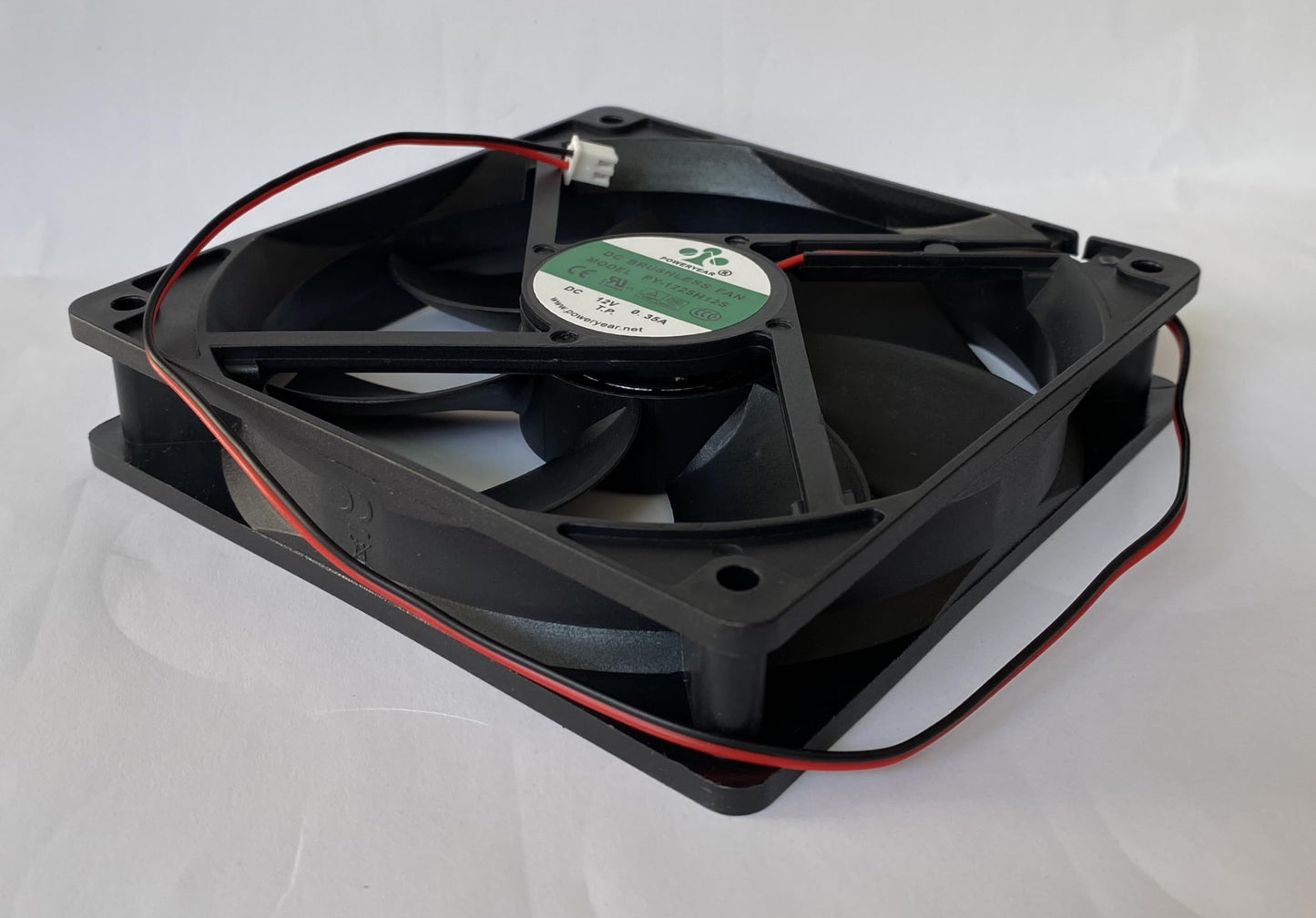 PY-1225H12S DC12V Ice Maker Fan YAOGBAO PY-1225H12S DC12V 0.35A 12CM 12025 2-Wire Cooling Fan