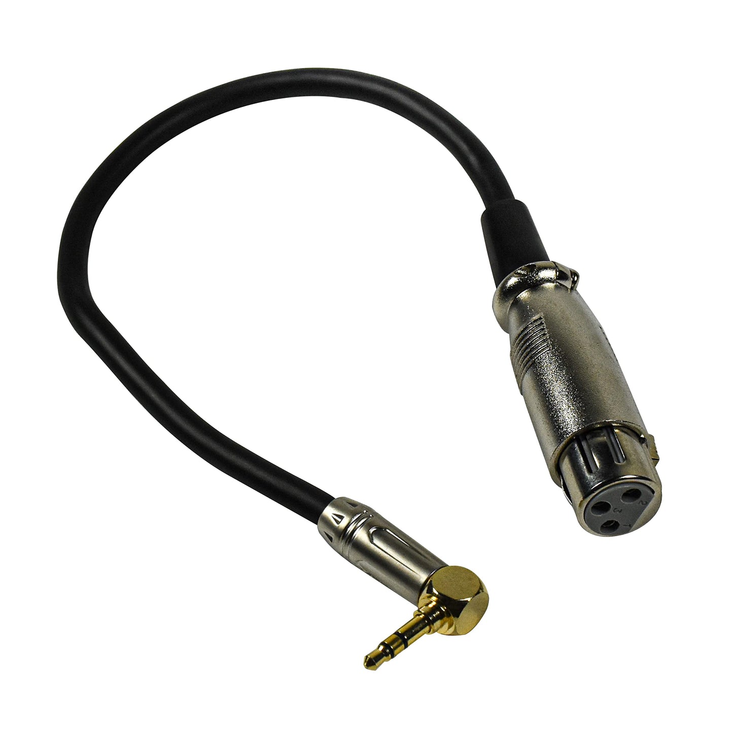 HQRP 3.5mm to XLR Female 3-pin Cable Cord Compatible with Canon EOS Rebel T2i, EOS 5D Mark II, EOS 5D Mark III, EOS 60D, EOS 6D, EOS 7D Digital