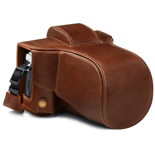 Megagear MG1863 Ever Ready Genuine Leather Camera Case Compatible With Olympus Om-D E-M5 Mark I?? - Brown