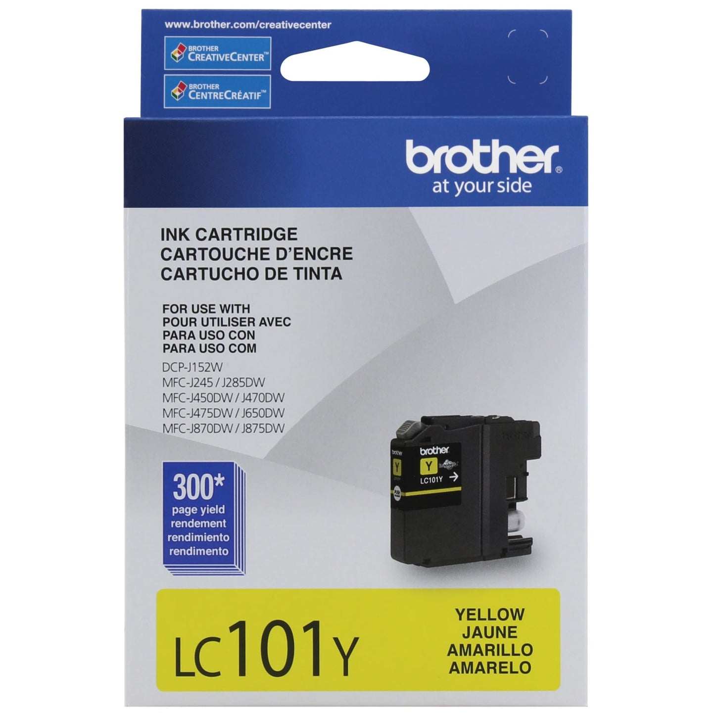 Brother Printer LC101Y Yellow Ink Cartridge