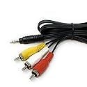 Singing Wood 3.5mm Male to 3RCA Male Plug Stereo Audio Video AUX Cable for Smartphones,MP3/MP4 Player, Tablets,Speakers,Home Theater. 3.5 mm to RCA AV