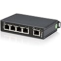 StarTech.com 5-Port Ethernet Switch - 10/100Mbps Industrial Networking Solution - IP30-rated Energy Efficient Internet Switch , TAA (IES5102)