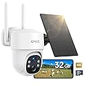 GNCC 4G LTE Cellular Security Camera, 2K Solar Outdoor Camera Wireless, No WiFi Security Camera, Color Night Vision, Spotlight, 2-Way Audio, PIR