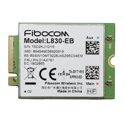 IMBXHZQ Compatible for 01AX761 Thinkpad X380 X390 Yoga P52s P43s P53s Fibocom L830-EB 4G Module