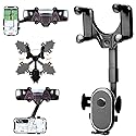 Rearview Mirror Phone Holder for Car Phone Holder Mount 360° Rotatable and Retractable ar Mount Cell Phone Holder Hand Free Cell Phone Holder for All