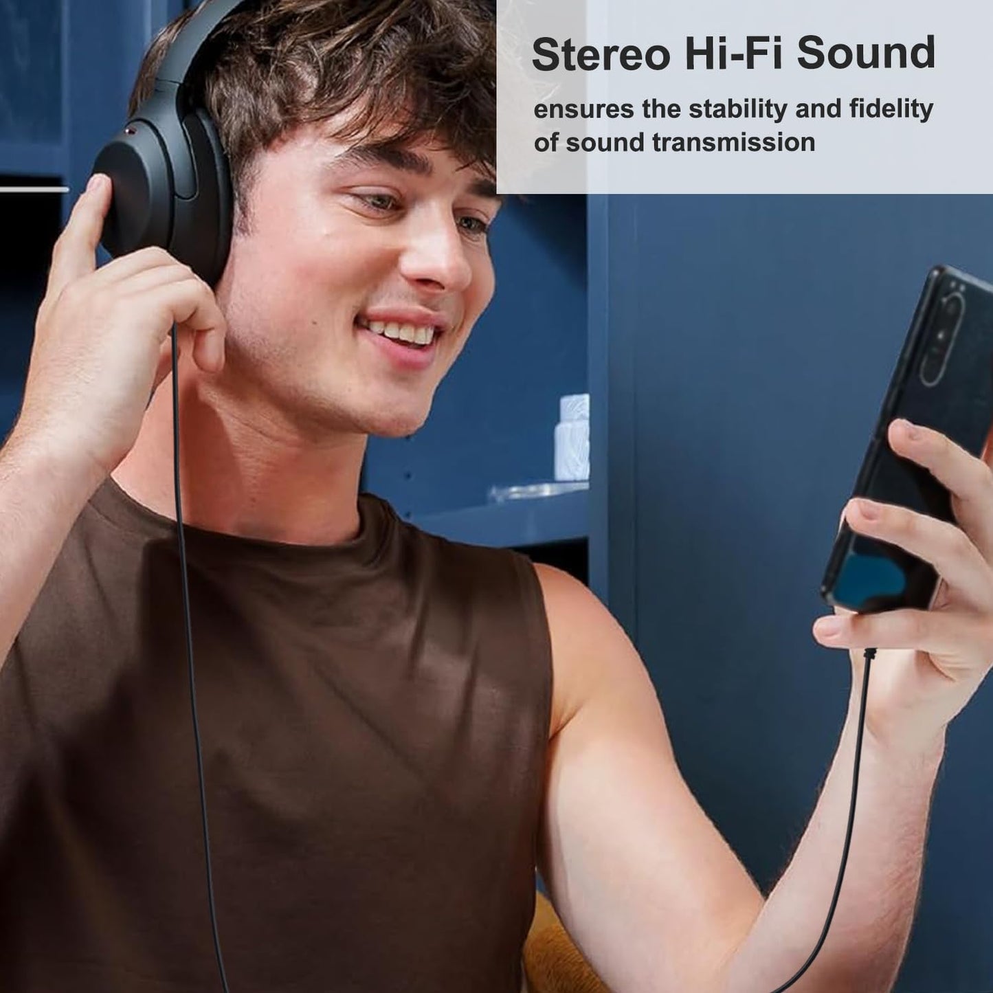 Replacement Audio Cable for Beats Headphones Wire 3.5mm to 3.5mm Aux Cord Compatible with Beats Solo2 Solo3 Studio3 Wireless HD Pro by Dr. Dre Sony…