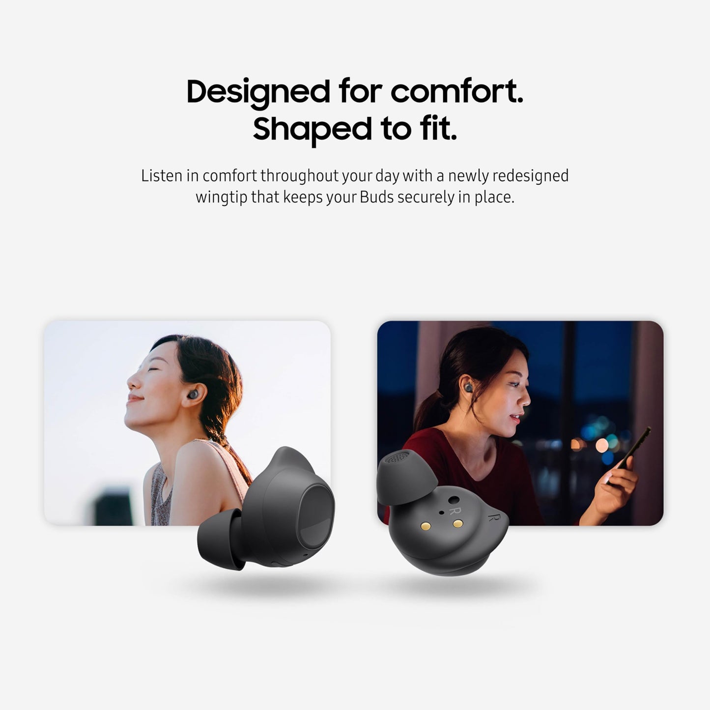 Samsung Galaxy Buds FE True Wireless Bluetooth Earbuds, Comfort and Secure in Ear Fit, Auto Switch Audio, Touch Control, Built-in Voice Assistant