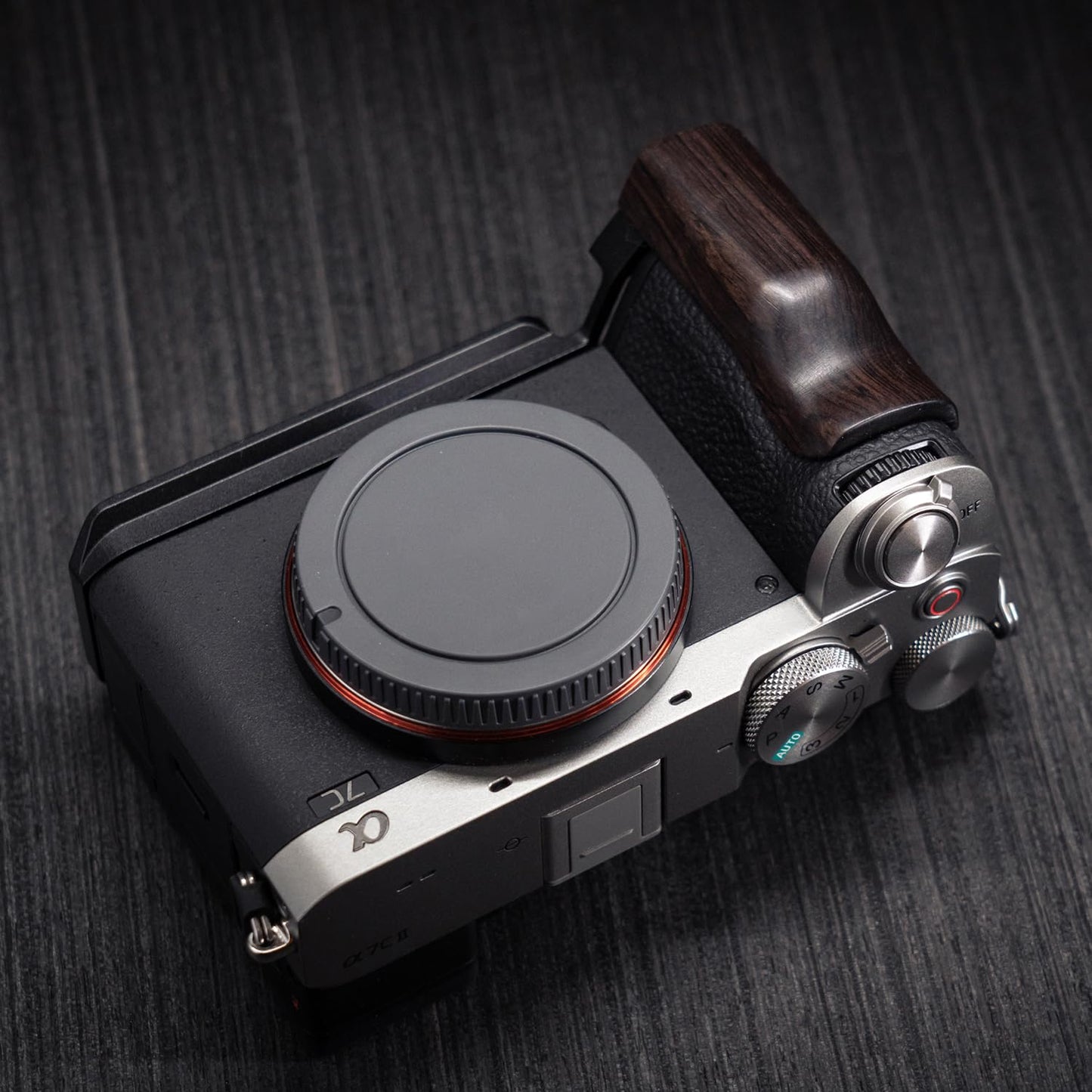 Iborrys L-Shaped Camera Handle ?Compatible with Sony A7C2 A7CR Alpha 7C2R 7C2 Camera ?Precious Vintage Solid Wood | Handcrafted by Experienced