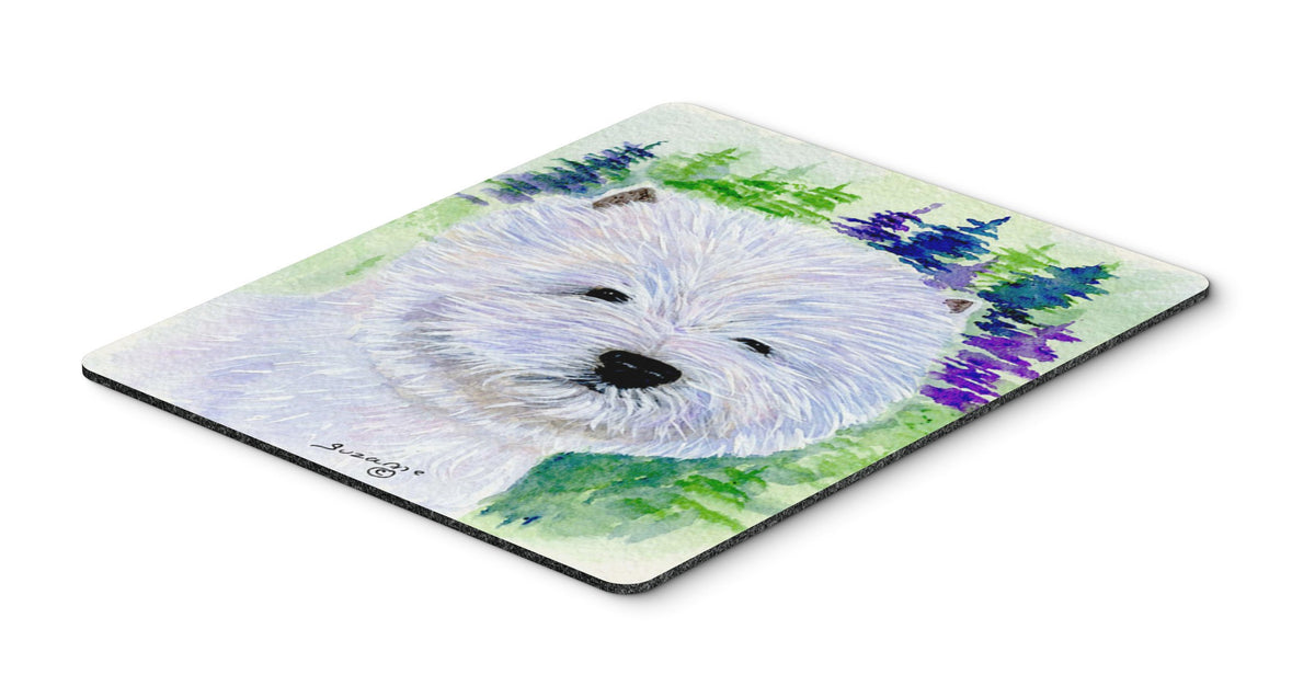 Caroline's Treasures SS8002MP Westie Mouse Pad, Hot Pad or Trivet for Home Office Gaming Working Computers Laptop Mouse Mat,Washable Large Mousepad