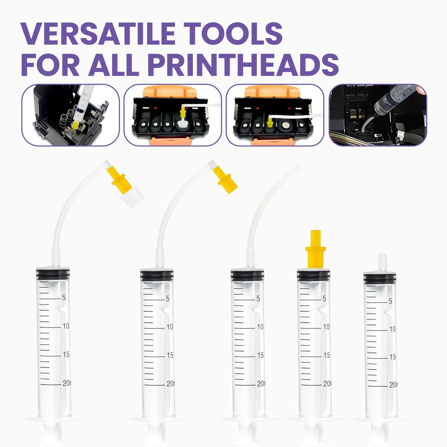 Best Printer Cleaning Kit for Epson, HP | Brother Inkjet Printhead Cleaning Kit | Inkjet Printer Head Cleaner | Printer Head Cleaning Kit with LARGE