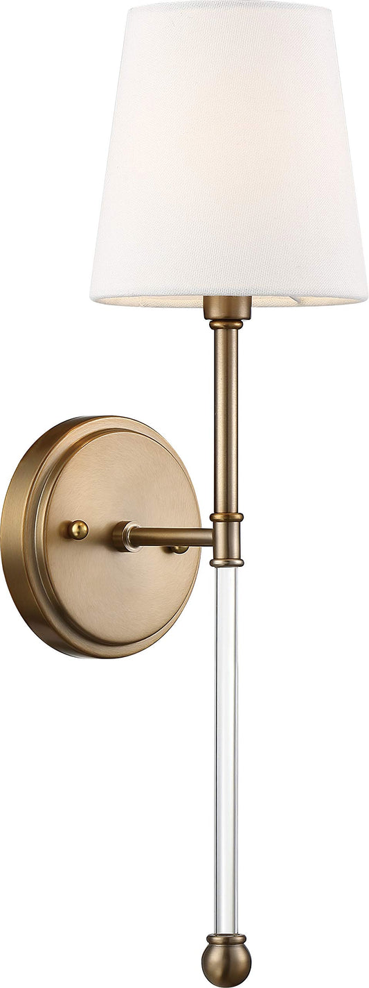 Nuvo Lighting 60-6687 Transitional One Light Wall Sconce from Olmstead Collection in Bronze/Dark Finish,