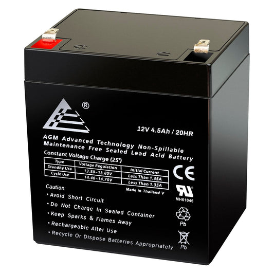 12V 4.5Ah Sealed Lead Acid Battery ECI Power
