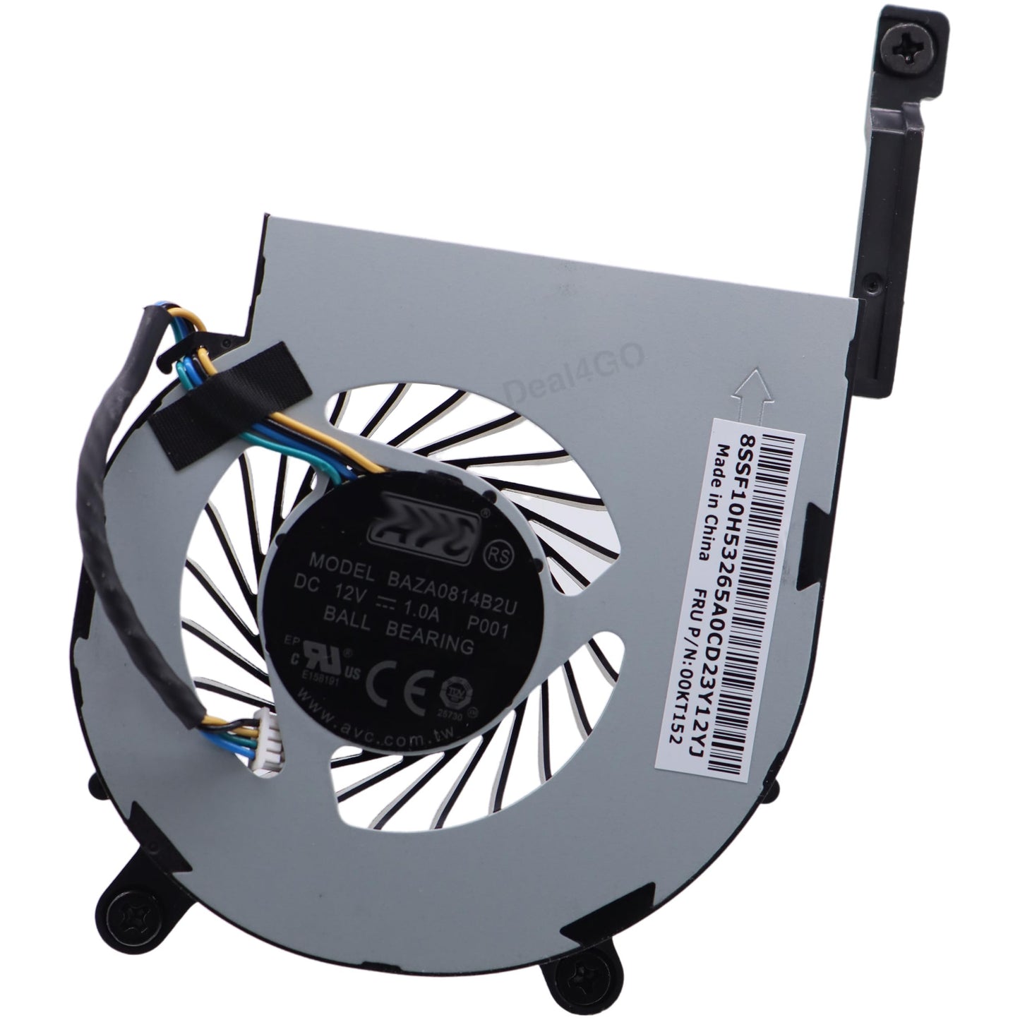 Deal4GO CPU Cooling Fan 00KT152 BAZA0814B2U Replacement for Lenovo ThinkCentre Tiny 3 M900 M700 M715Q M93P M73 M83 M900x Desktop, Black