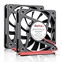 Wathai 60mm x 10mm 12V 2Pin DC Brushless Exhaust Cooling Fan 12 Volt for Small Replacement Cooler 2 Pack