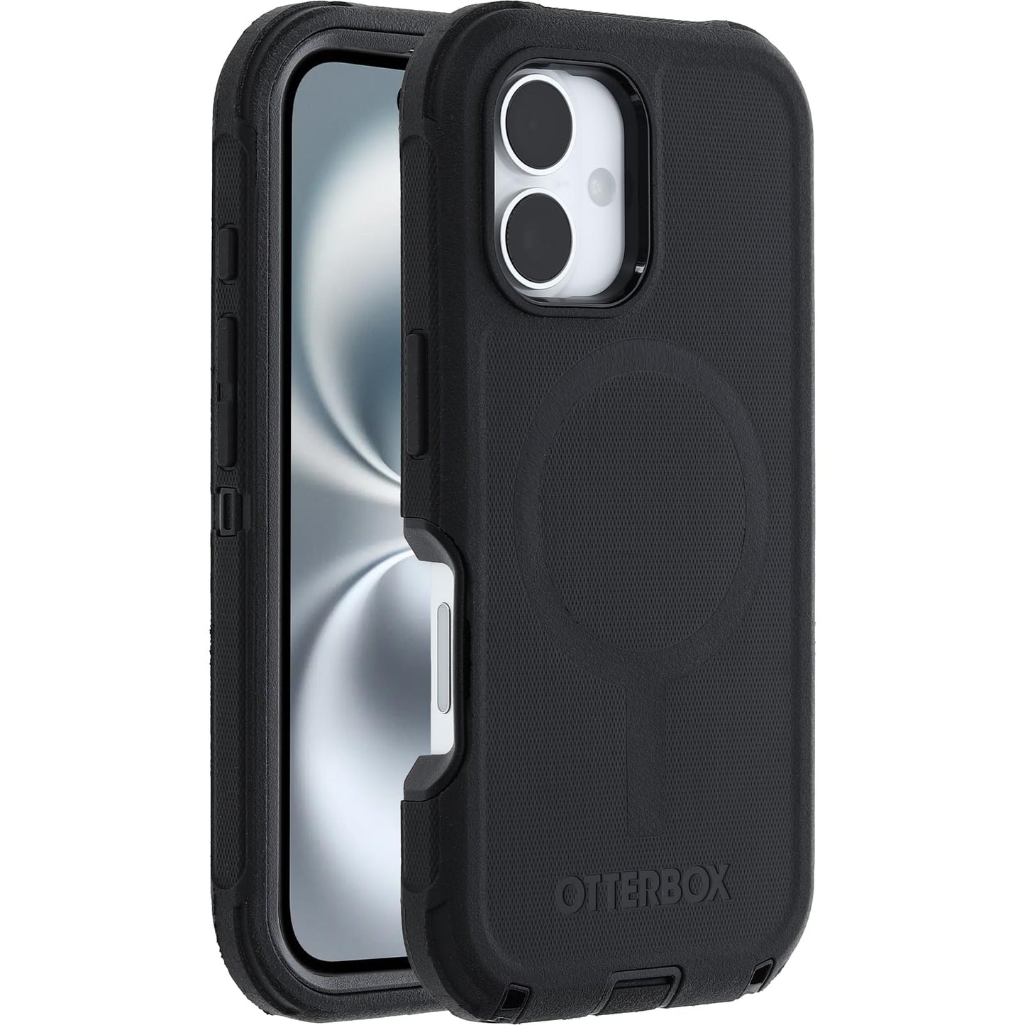 OtterBox iPhone 16 Defender Series Case - Black - Tough, Rugged & Durable iPhone Case, Snaps on MagSafe, Multi-Layer, Impact Absorbing iPhone Case