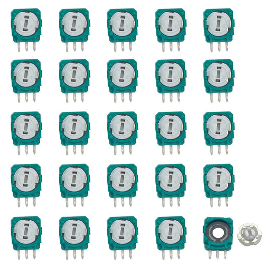 Onyehn Trimmer Potentiometer Sensor,Thumb Stick Analog Joystick Gasket Repair Parts for Xbox One,PS3,PS4 Switch Pro Controllers(25 Pack)