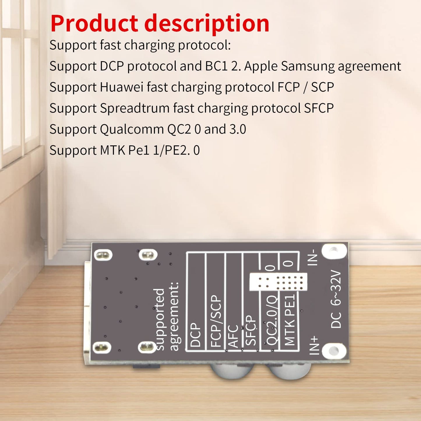 V TELESKY 6 Pcs USB Buck Power Supply Module DC-DC Fast Charging Power Board, 6V12V24V32V to 5V QC3.0 Charging Circuit Board for iPhone Huawei…