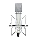 Melon Audio MA-87 Studio Condenser Microphone, 26mm Gold Large Diaphragm Capsule, Including Foam Filter, Metal Shock Mount, XLR Cable and Mic Bag