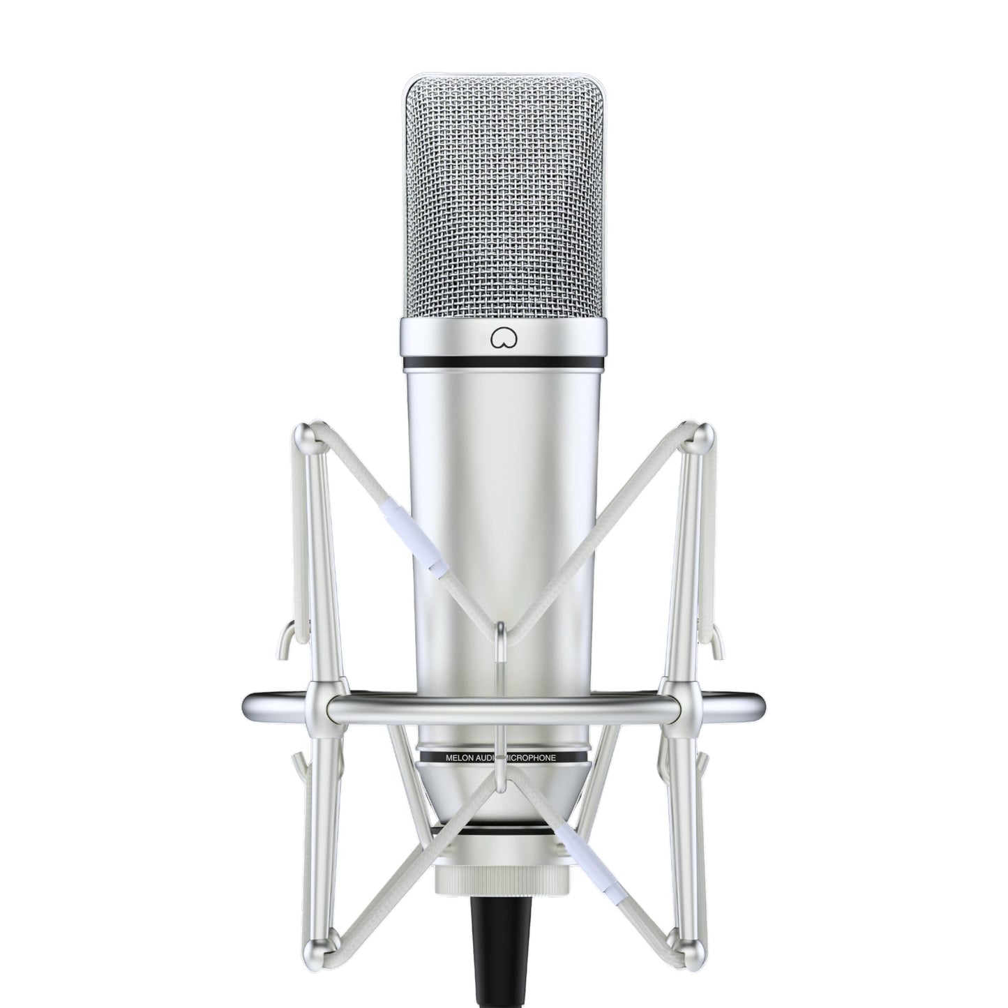 Melon Audio MA-87 Studio Condenser Microphone, 26mm Gold Large Diaphragm Capsule, Including Foam Filter, Metal Shock Mount, XLR Cable and Mic Bag