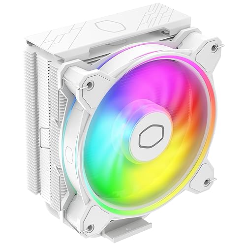 Cooler Master Hyper 212 Halo ARGB CPU Air Cooler - 120mm High Performance PWM Fan, 4 Copper Heat Pipes, Sleek Design Top Cover, Low Noise & Easy