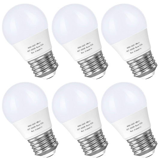 GOSCHE E26 A15 LED Appliance Bulbs, 60W Equivalent, 5000K Daylight, 6 Pack