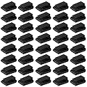 Aramox 40 Pcs Self Adhesive Auto Cord Fixed Clips Car Data Cable Light Cord Decorative Car Data Cable Organizer Wire Management Cord Tie Holder Fixed