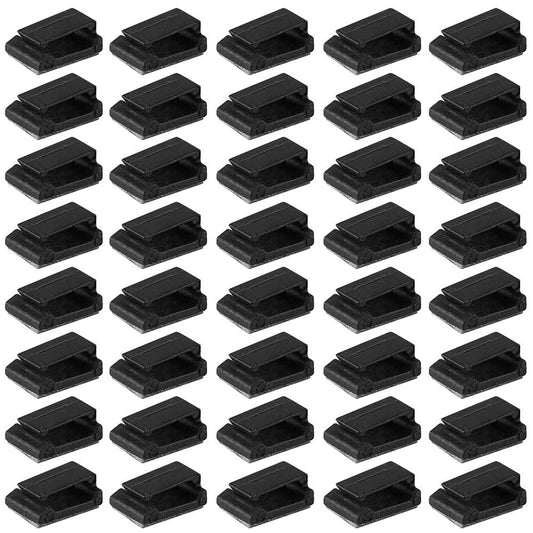 Aramox 40 Pcs Self Adhesive Auto Cord Fixed Clips Car Data Cable Light Cord Decorative Car Data Cable Organizer Wire Management Cord Tie Holder Fixed