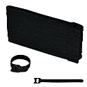 62PCS 6 inchs Microfiber Reusable Cable Ties - Adjustable Cord Organizer Straps for Electronics, Multi-Purpose Wire Management Accessories