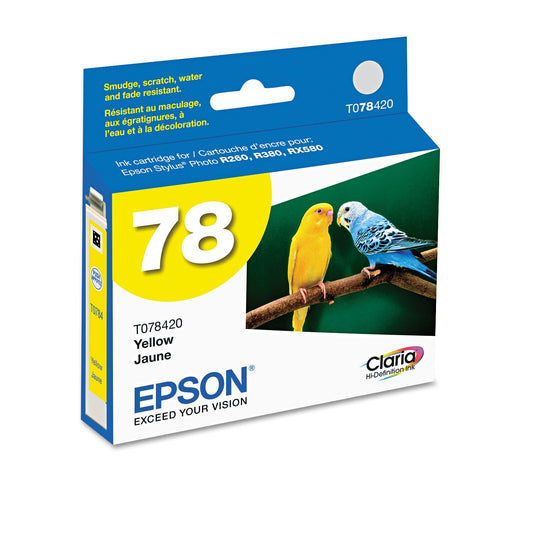 EPSON America T078420 T078420 Claria Ink, 430 Page-Yield, Yellow