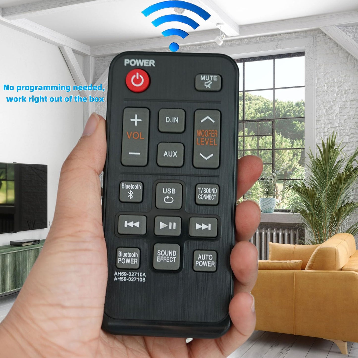 AH59-02710A Sound Bar Replacement Remote Control Compatible for Samsung Soundbar HW-JM25 HW-J250 HW-JM25/ZA HW-J250/ZA HWJM25 HWJ250 HWJM25/ZA