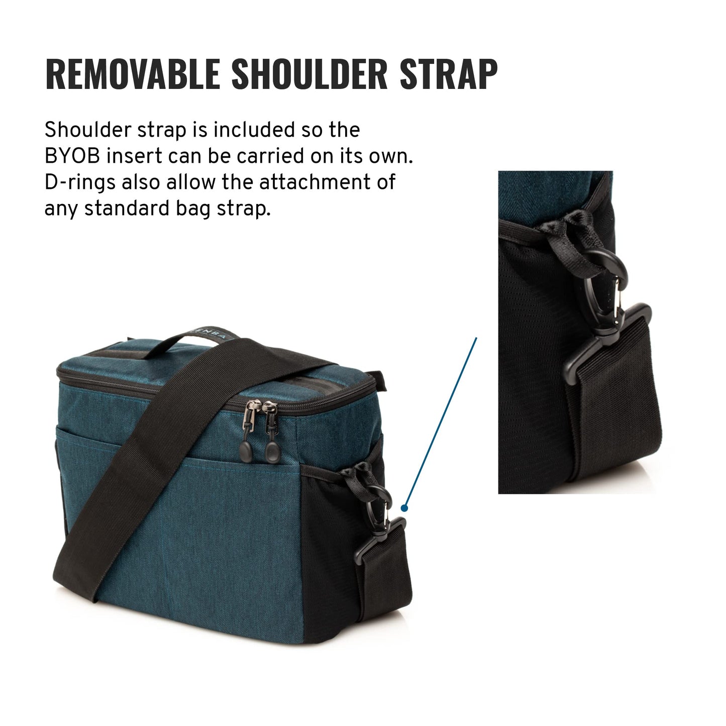Tenba BYOB 10 Camera Insert - Turns any bag into a camera bag for DSLR and Mirrorless cameras and lenses - Blue (636-631)