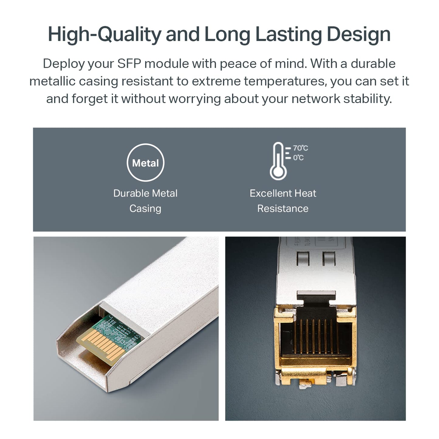 TP-Link Omada SM331T | 1000Base-T RJ45 SFP Module | 1.25G Copper SFP Transceiver| SFP to Ethernet | Plug and Play | Hot Pluggable| Up to 100m Distance