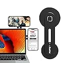 Jkoailiwi Magnetic Laptop Phone Holder Mount for Dual Screen, 180° Adjustable Edge Computer Phone Holder for Monitor's Top and Side, Extended Laptop