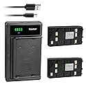 Kastar 2-Pack Battery and Smart USB Charger Compatible with Samsung NC120N SCA-12, SC-L100 SC-L150 SC-L300 SC-L330 SC-L350, BNH-159-2.11, CAM-UN20NM