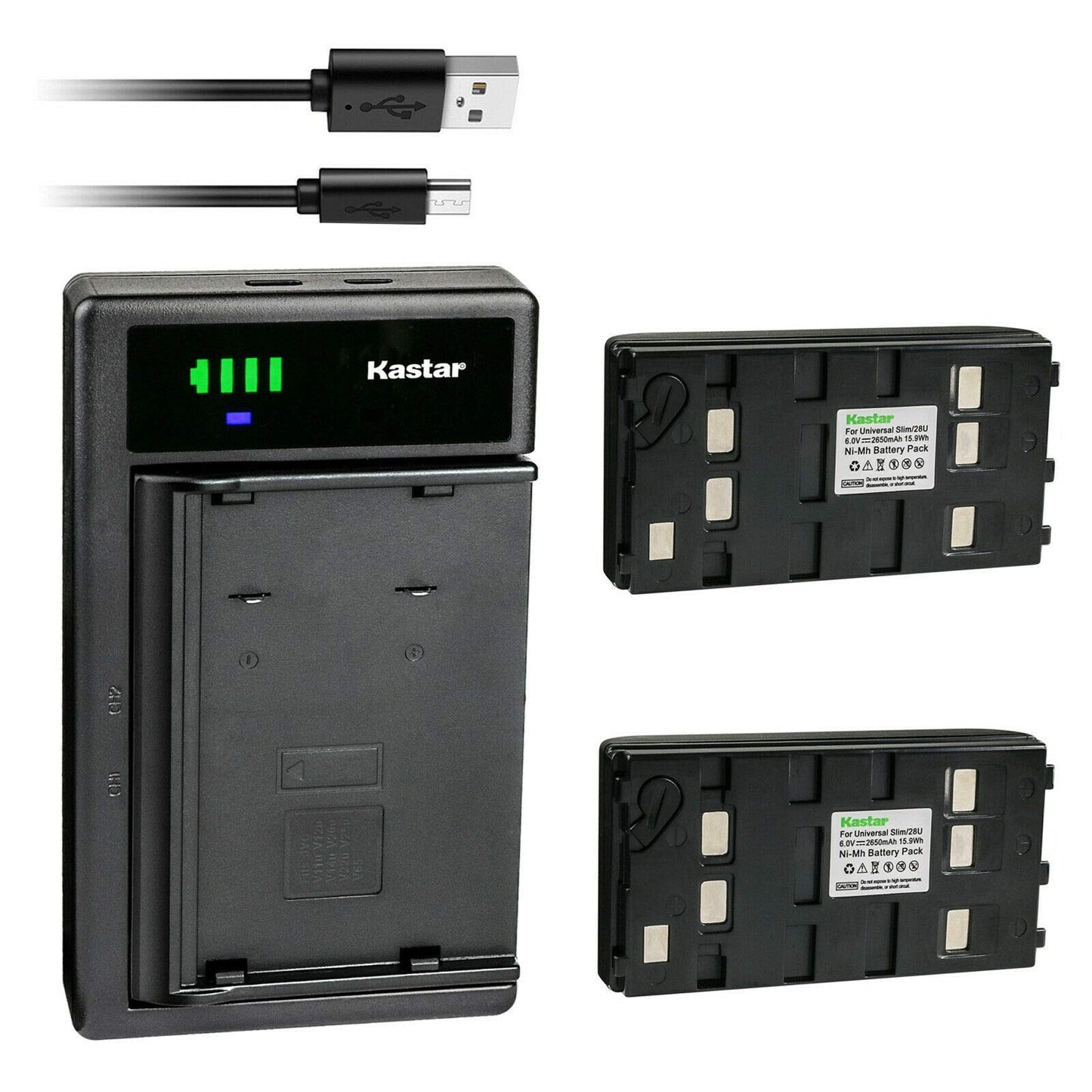 Kastar 2-Pack Battery and Smart USB Charger Compatible with Samsung NC120N SCA-12, SC-L100 SC-L150 SC-L300 SC-L330 SC-L350, BNH-159-2.11, CAM-UN20NM