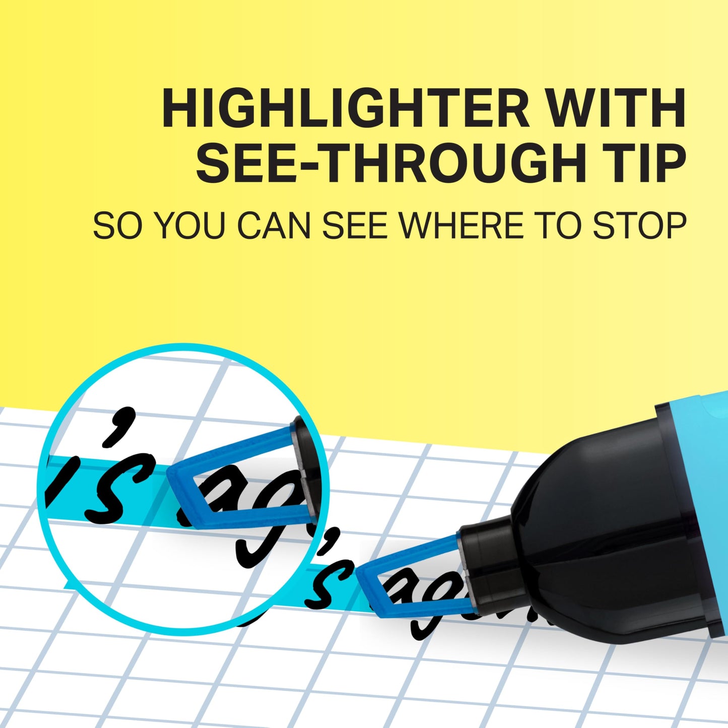 Sharpie Clear View Highlighters, Chisel Tip Highlighter Marker Set, Back to School and Office Supplies, Studying Essentials, Teacher Must Haves