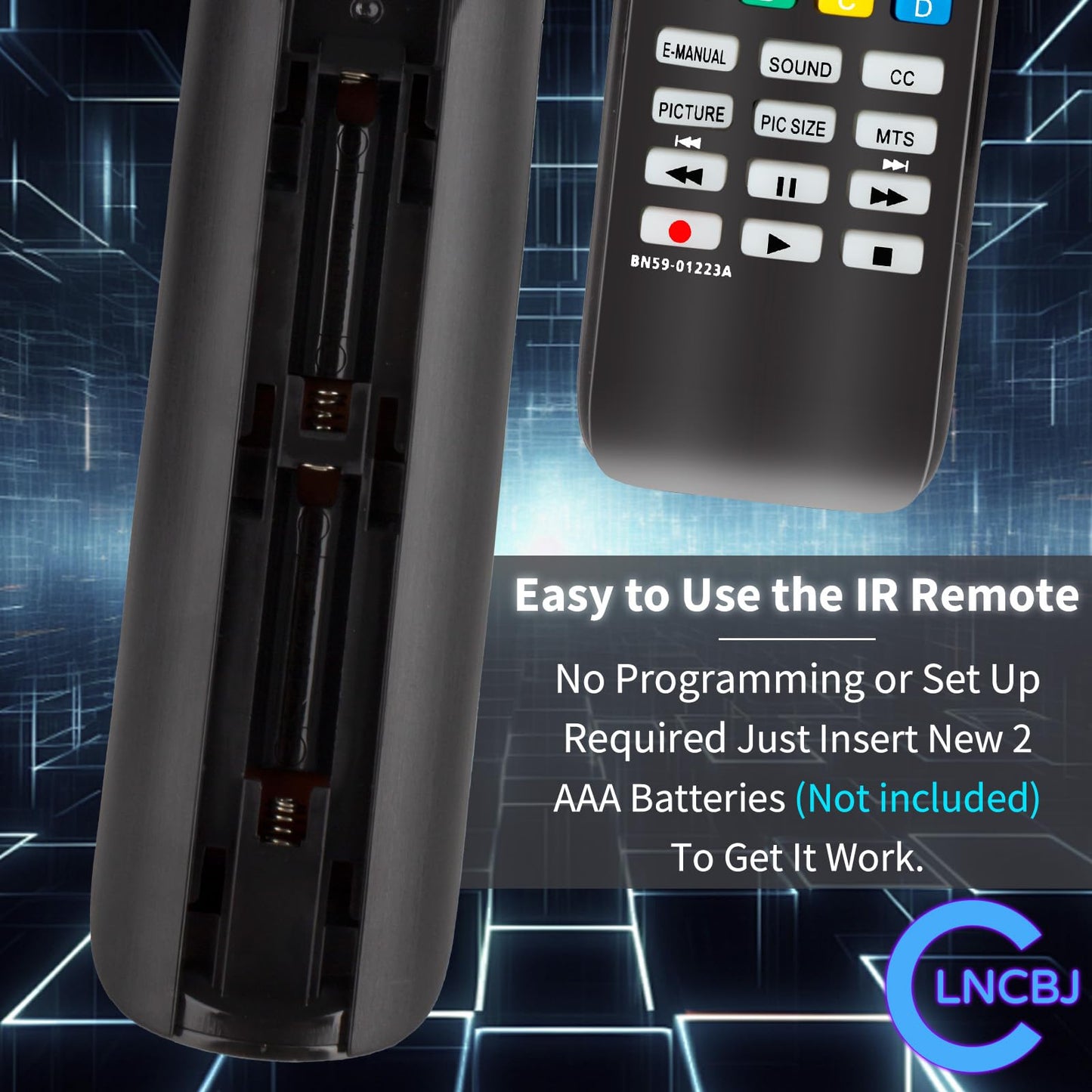 New BN59-01223A Replace Remote Control Compatible with Samsung TV UN75JU650 UN65JU650 UN40JU6500F